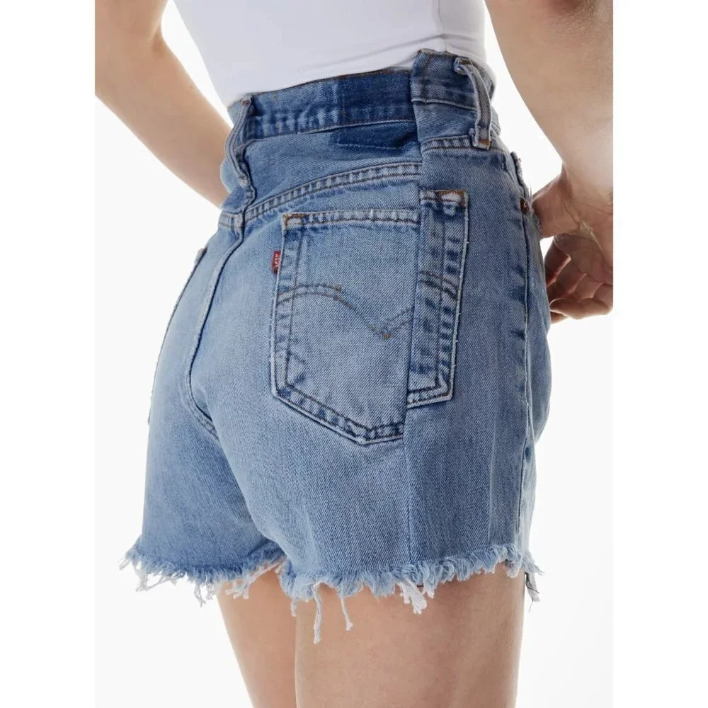 EB Denim OG Jean Denim Shorts in Light Wash 33 New Womens Jeans Revolve